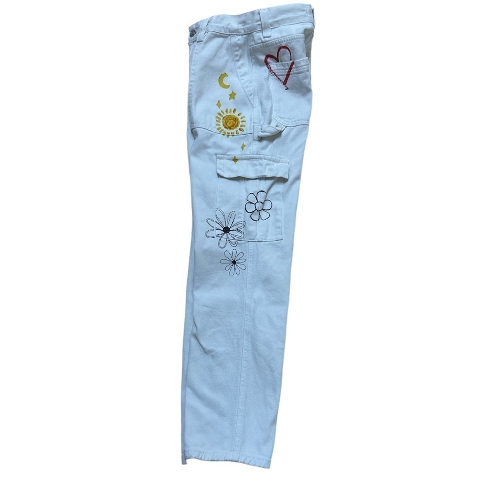 PACSUN Sketchbook Cargo Skater High Rise Carpenter Floral Size 22 **Flawed**